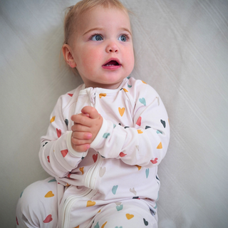 Organic Cotton Convertible Pajama Hearts