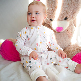 Organic Cotton Convertible Pajama Hearts