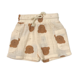 Teddy Organic Cotton Muslin Short & T-Shirt Set