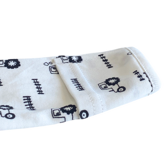 Boys' Organic Cotton Convertible Pyjama With Tractors For Babies - SofiaMila